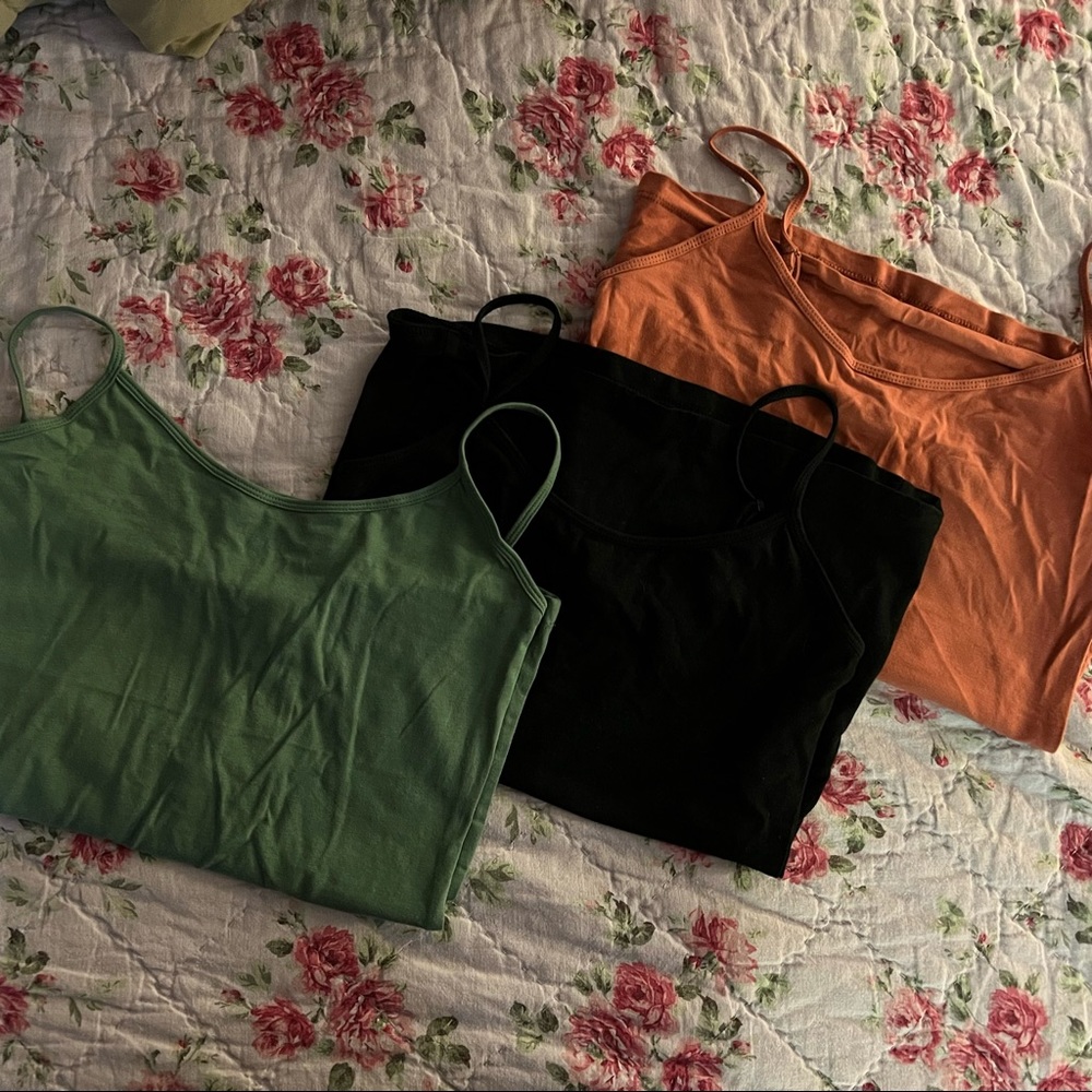 NWOT three Forever21 Camis in various colors